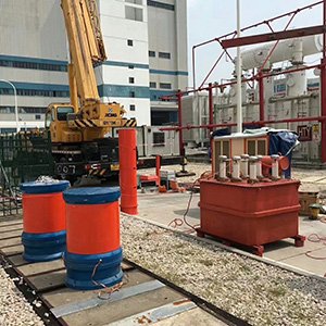 廣東臺山核電主變局放試驗